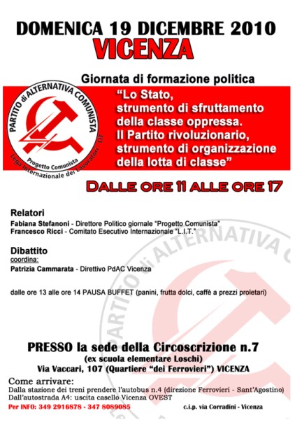 vicenza 19 dicembre 2010 vicenza 19 dicembre 2010